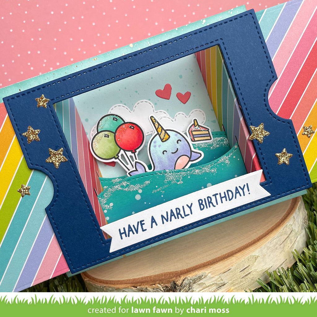 Lawn Fawn You're So Narly Clear Stamps lf3297 Have A Narly Birthday