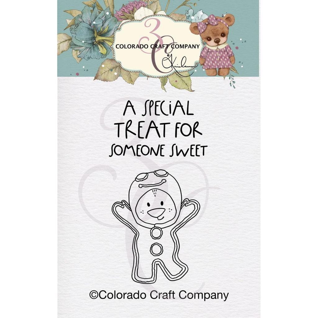 Colorado Craft Company Kris Lauren Gingerbread Cuite Clear Stamps kl924