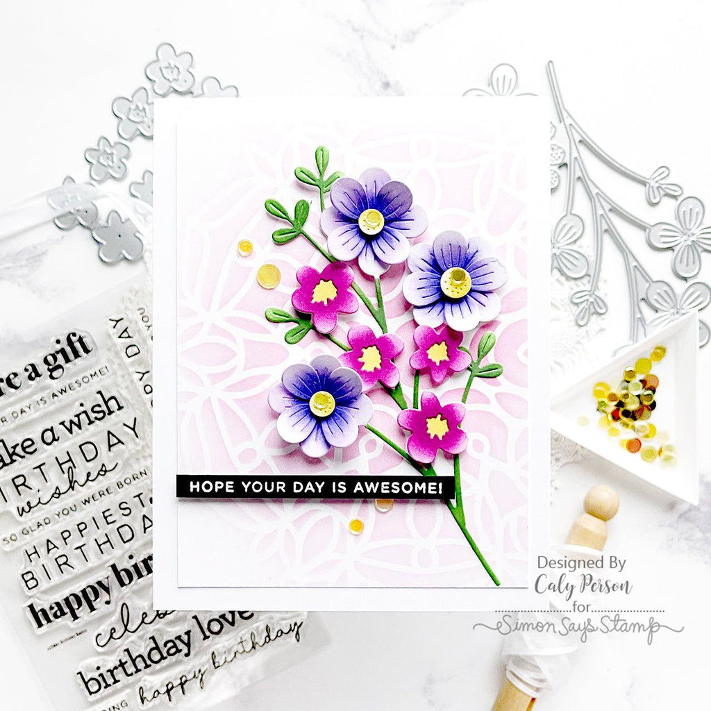 Simon Says Stamp Zest Confetti Mix 0224zt Splendor Birthday Card | color-code:ALT03