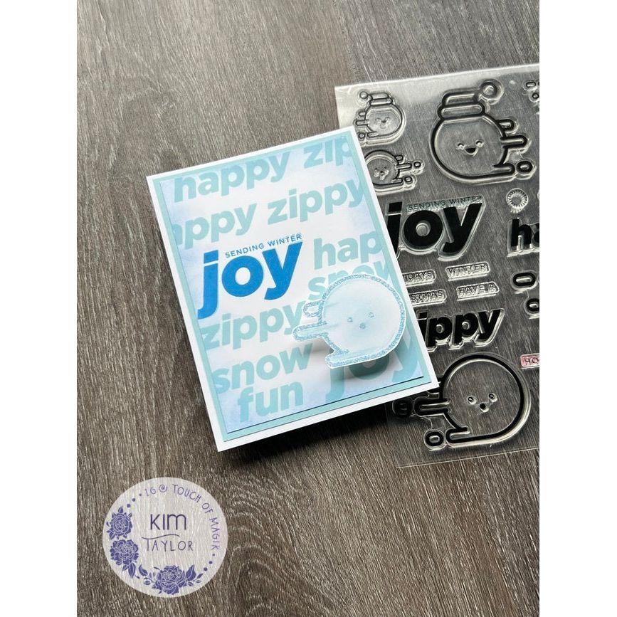 CZ Design Stamps and Dies Zippy Winter set863zw Sweet Wishes Winter Card