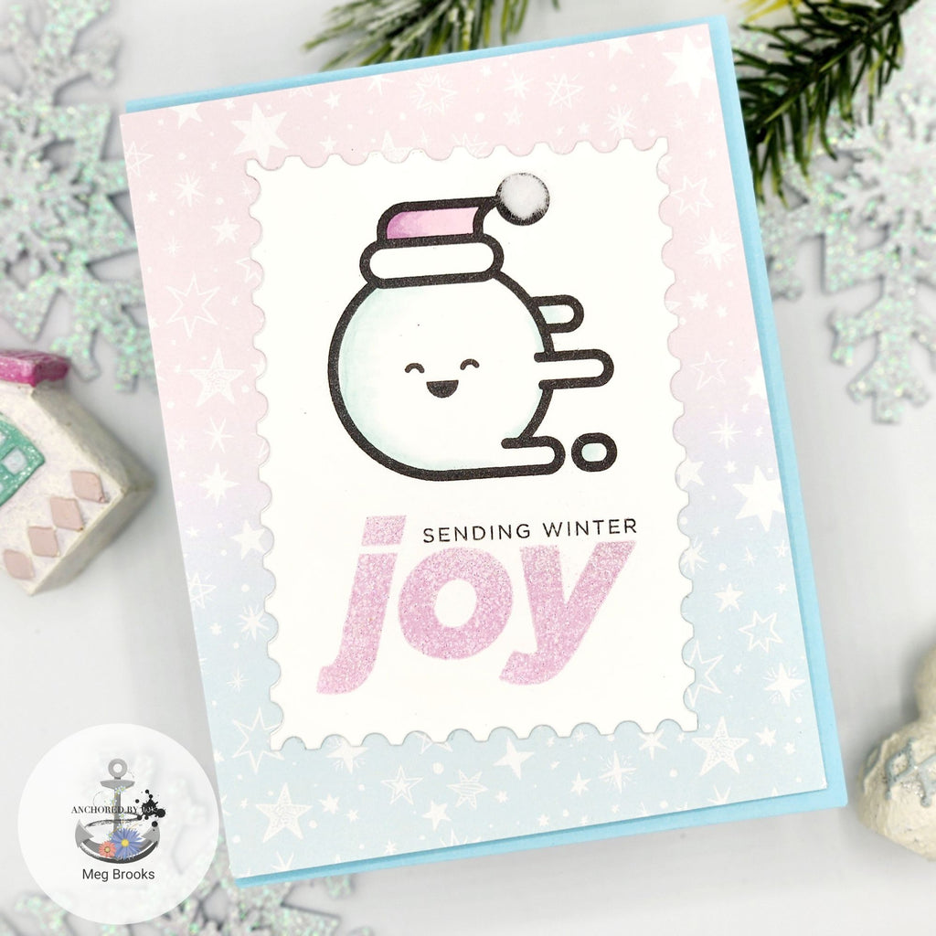 CZ Design Stamps and Dies Zippy Winter set863zw Sweet Wishes Winter Card