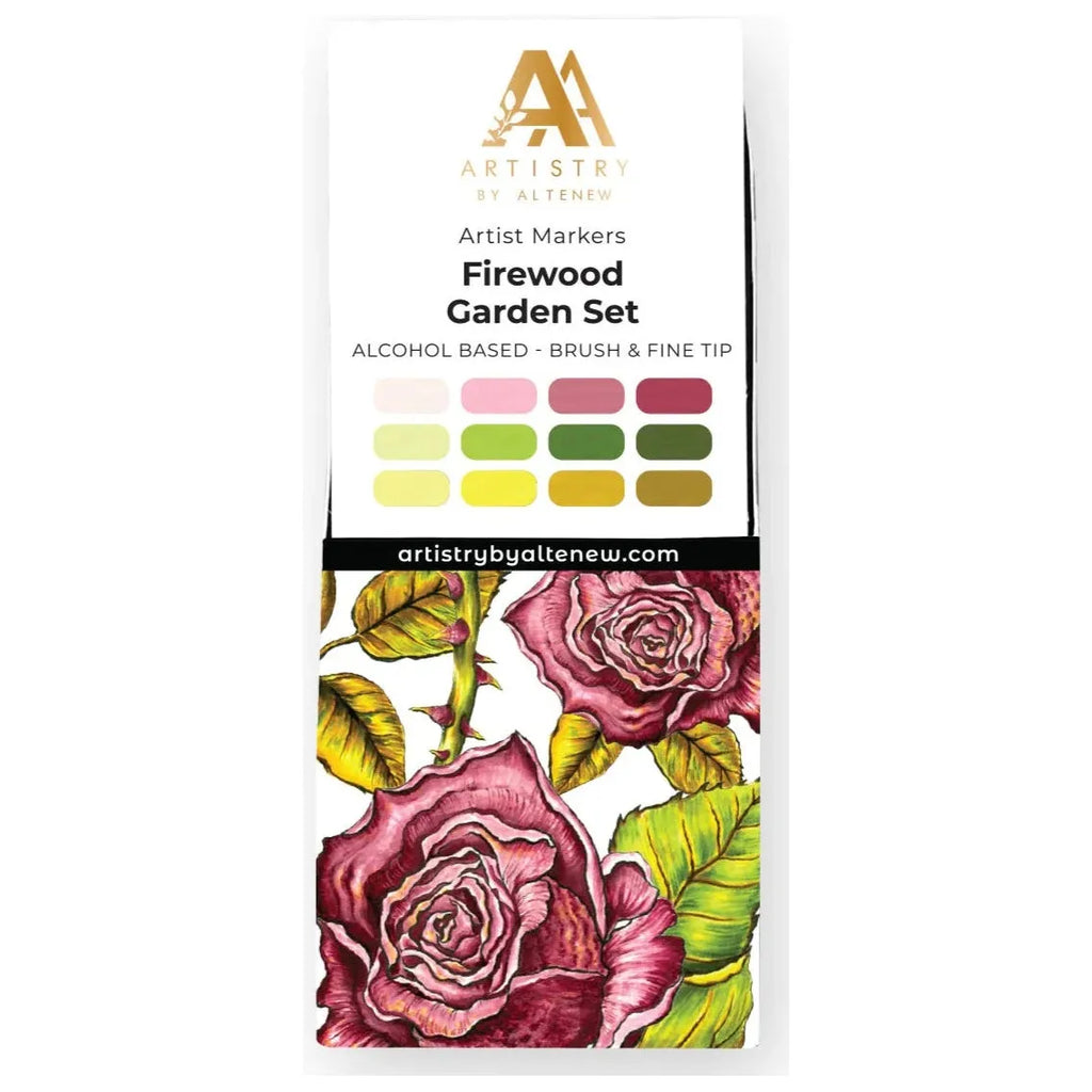 Altenew Firewood Garden Artist Alcohol Markers Set M alt8366