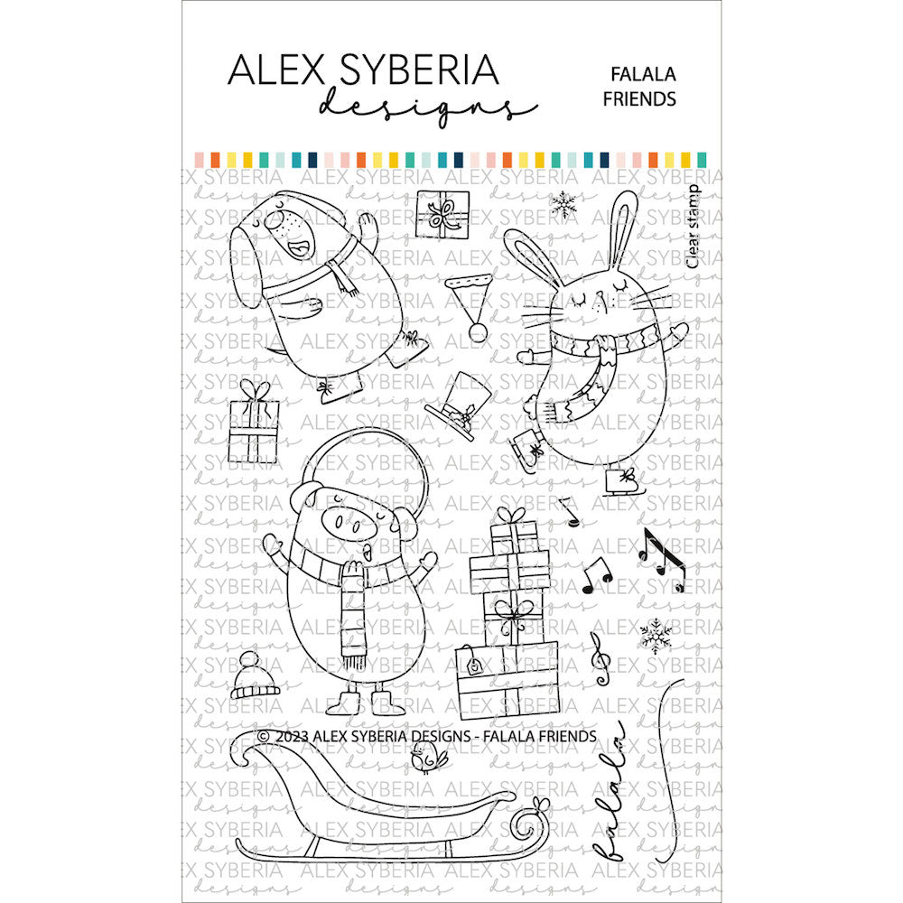 Alex Syberia Designs Falala Friends Stamp Set asdsta90