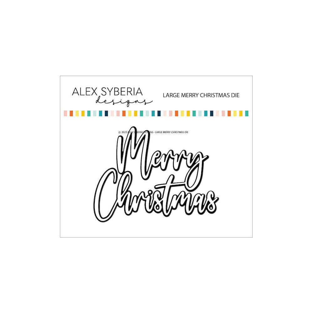 Alex Syberia Designs Large Merry Christmas Die asdd101