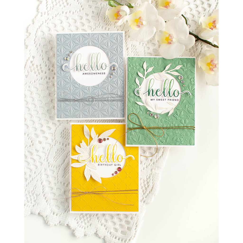 CZ Design Wafer Dies HELLO CZD05 Hello Cards | color-code:ALT02