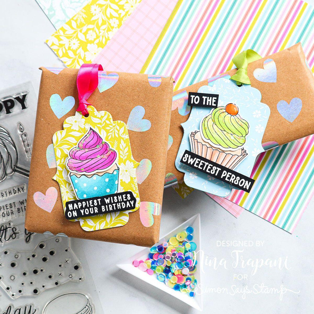 Simon Says Stamps and Dies Sweet Birthday Birthday Tags