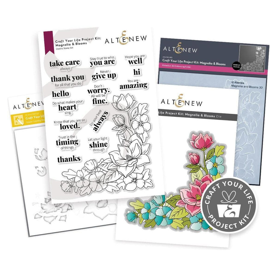 Altenew CRAFT YOUR LIFE PROJECT KIT MAGNOLIA AND BLOOMS ALT7216BN