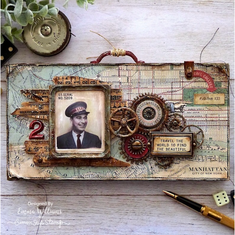 Tim Holtz BASICS Distress Archival Ink 4 Pack Ranger ampk77947 Travel The World Vignette Tray | color-code:ALT10