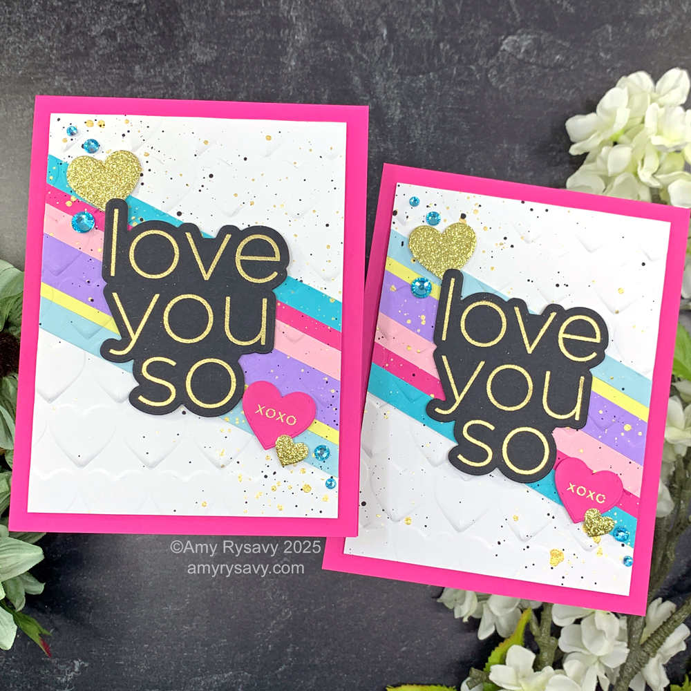 CZ Design Stamps and Dies Clean Line XL Love You Card | color-code:ALT01