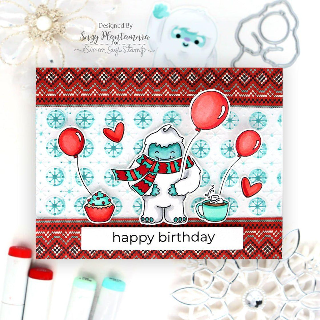 Simon Says Stamp Get Yeti and Balloon Wafer Die 1273sdc Birthday Card | color-code:ALT02