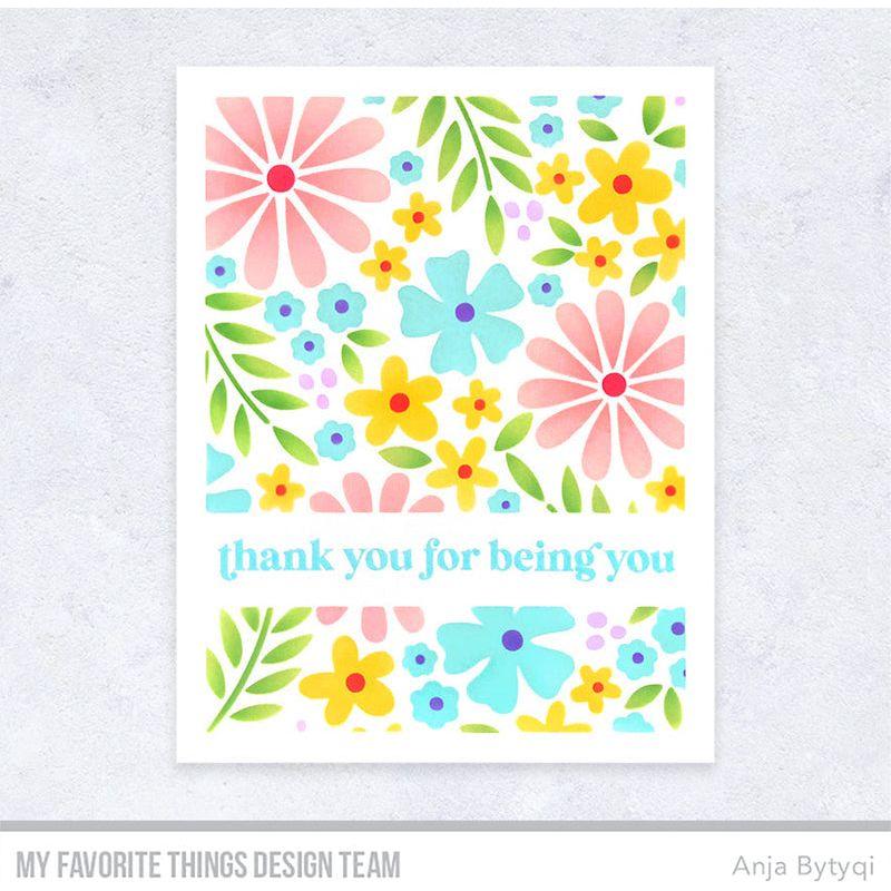 My Favorite Things High/Low Strip Smart Mask Stencil st193 thank you for being you | color-code:alt1