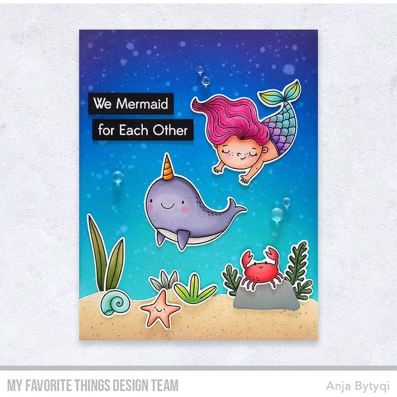 My Favorite Things Mermaid for Each Other Clear Stamps cs803 narwhal and mermaid | color-code:alt3