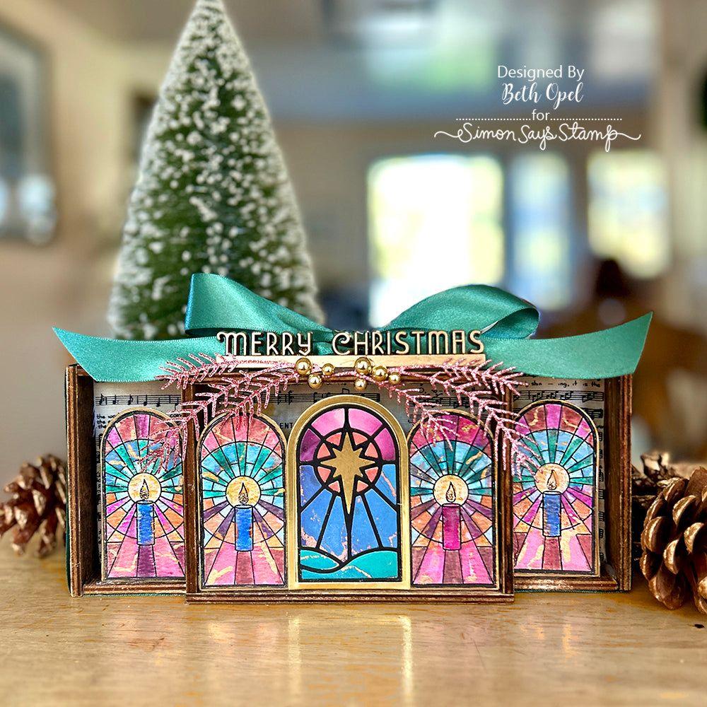 Simon Says Stamp Arched Christmas Star Wafer Dies 1213sd Christmas Mixed Media | color-code:ALT07