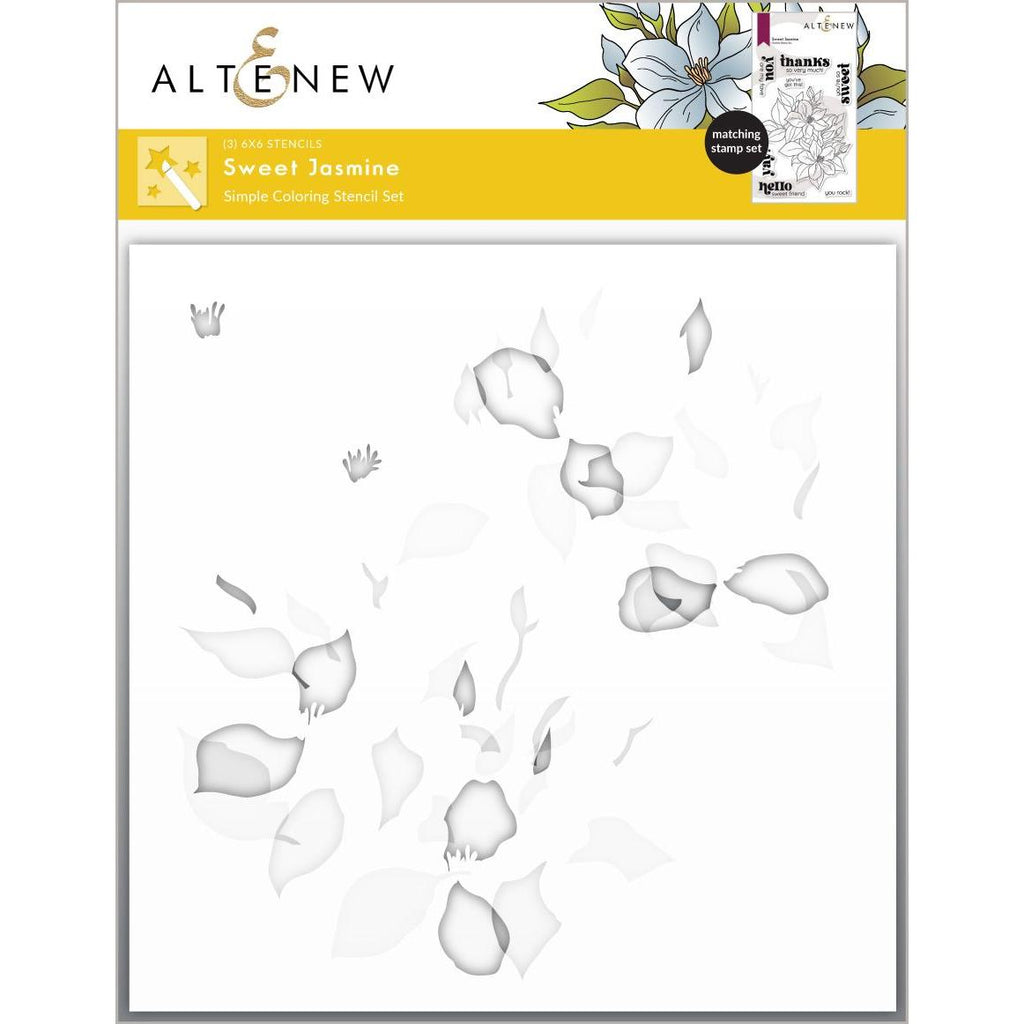 Altenew Sweet Jasmine Simple Coloring Stencils alt8836