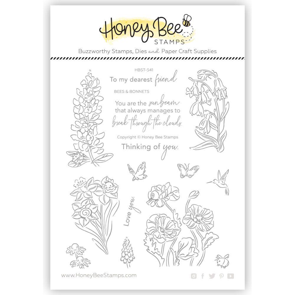 Honey Bee Bees And Bonnets Clear Stamps hbst-541