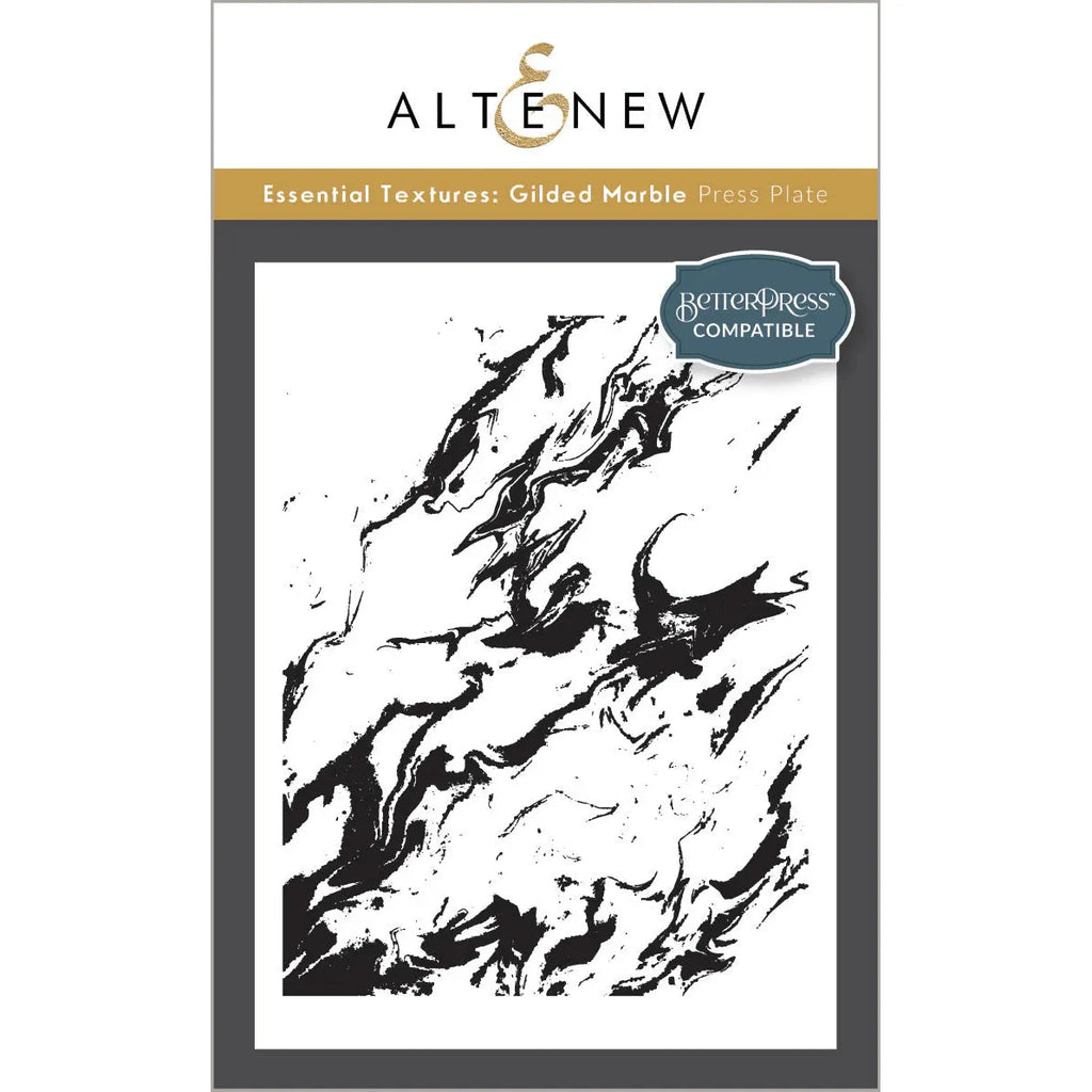 Altenew Essential Textures Gilded Marble Press Plate alt10048