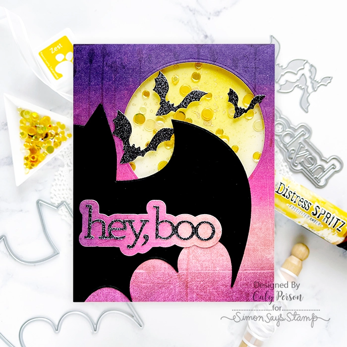 CZ Design Big Bat Wafer Dies czd240 Cheering for You Halloween Card | color-code:ALT06