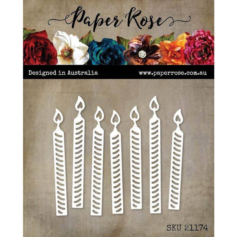 Paper Rose BIRTHDAY CANDLES Dies 21174