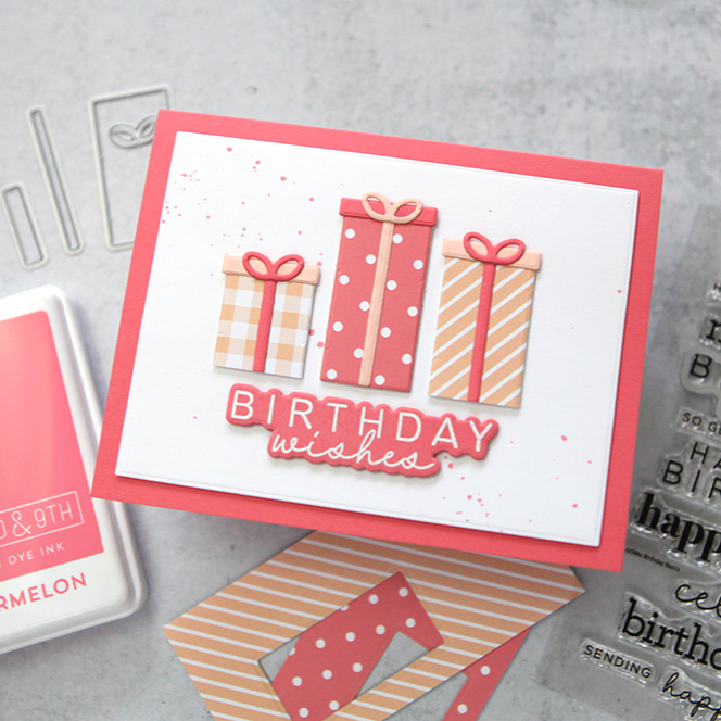 CZ Design Stamps And Dies Birthday Basics set740bb Splendor Birthday Card | color-code:ALT01