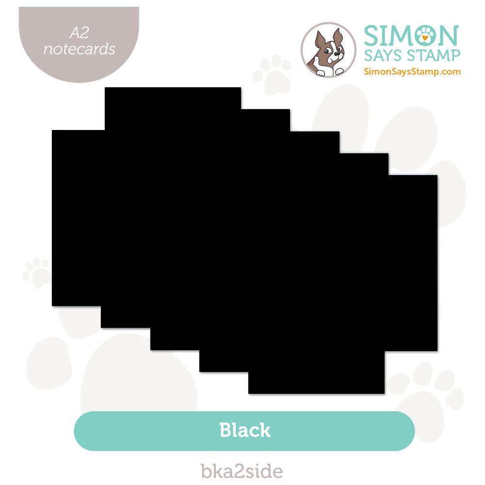 Simon Says Stamp Black A2 Side-Fold Scored Cards 100# 10 Pack bka2side Cheering for You