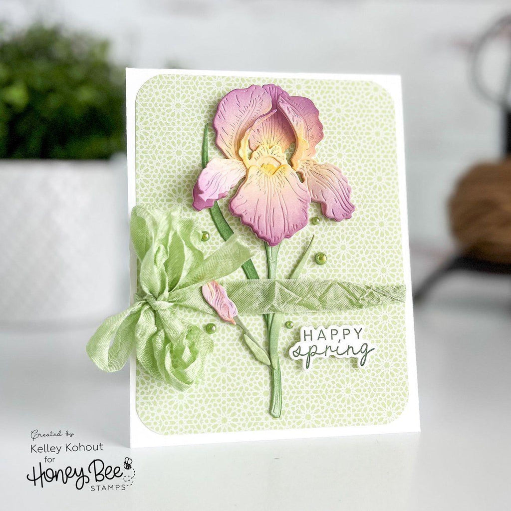 Honey Bee Blessings Of Spring Dies hbds-542 Happy Spring Card