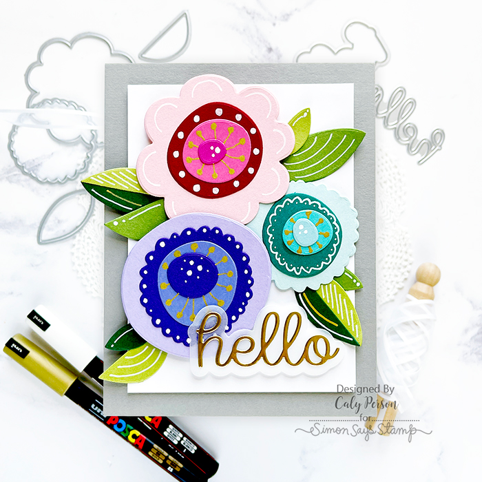 Simon Says Stamp Bold Scandinavian Wafer Dies md112844 Diecember Hello Card | color-code:ALT07