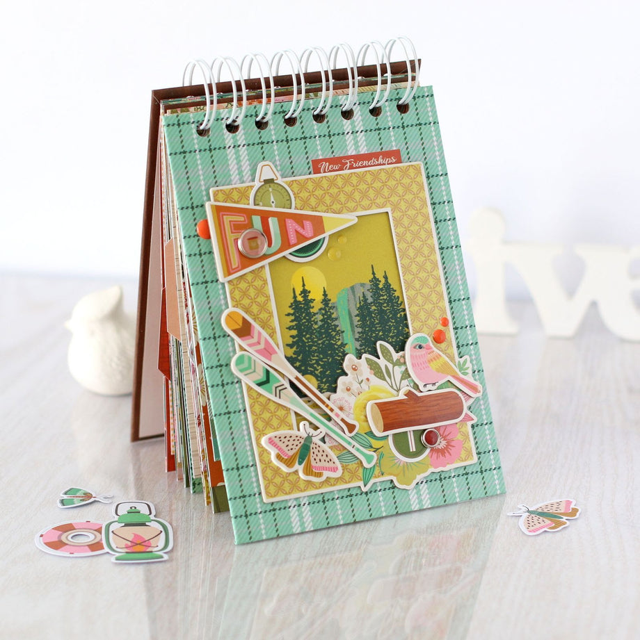 Notebook Paper Embroidery Hoop Craft - Julie Measures