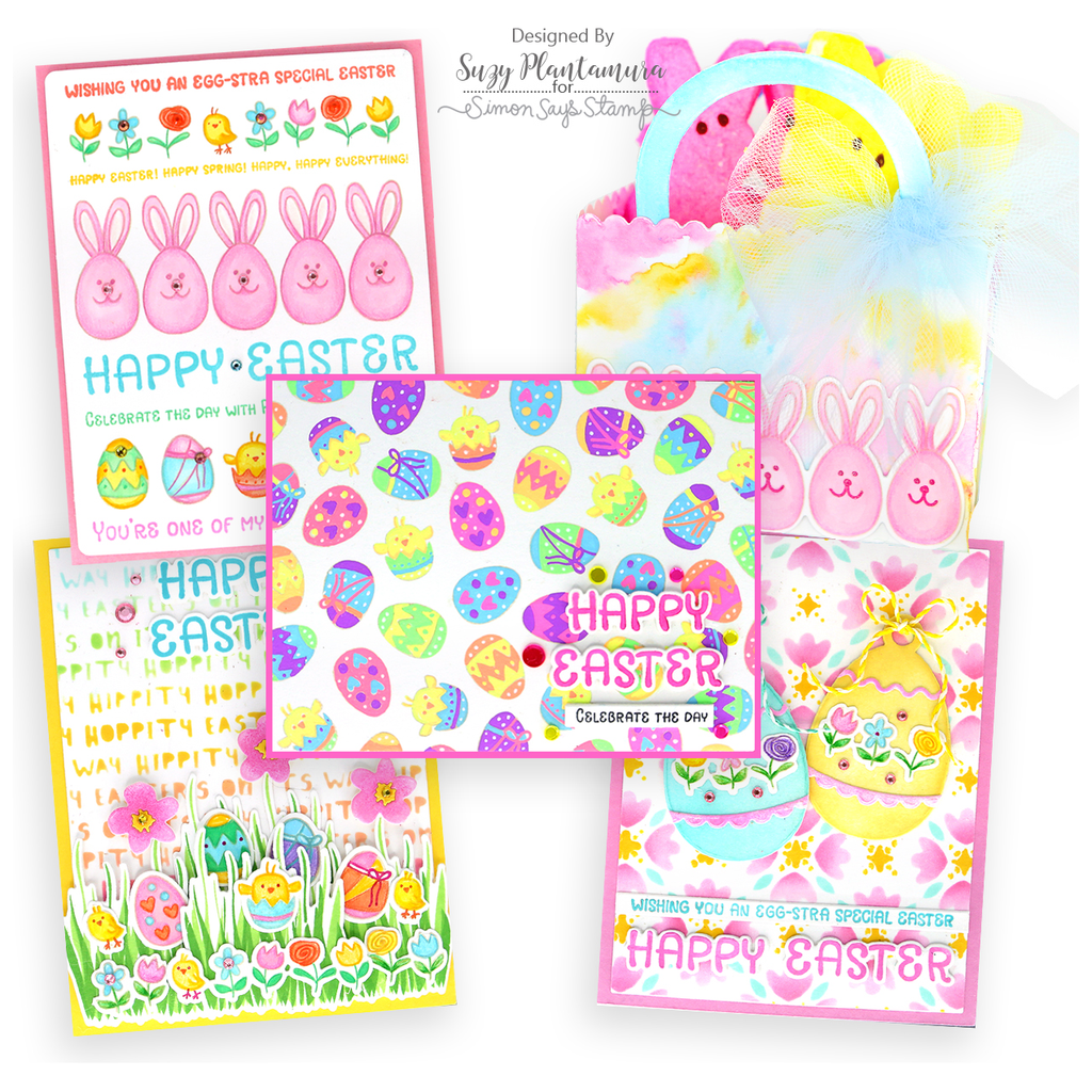 Simon Says Stamp Easter Peeps Wafer Dies 1044sdc Splendor Easter Cards | color-code:ALT02