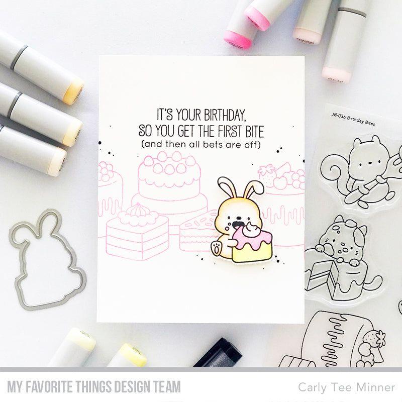 My Favorite Things Birthday Bites Clear Stamps and Dies Duo duo105 First Bite | color-code:alt2