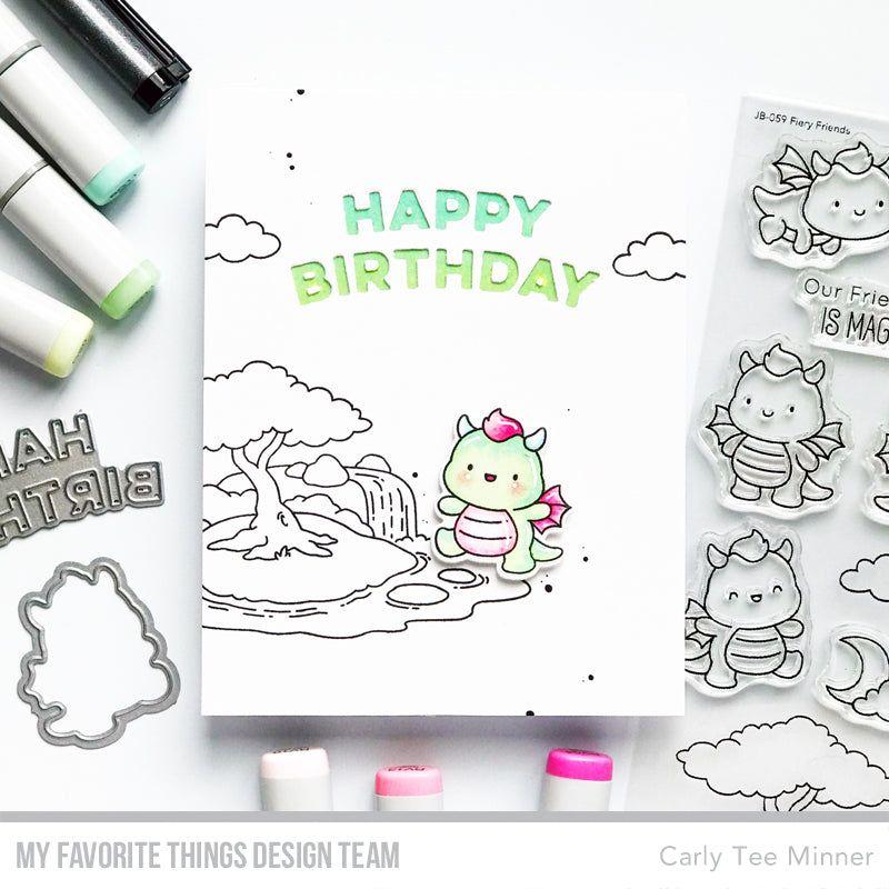 My Favorite Things Fiery Friends Clear Stamps jb059 HBD | color-code:alt1