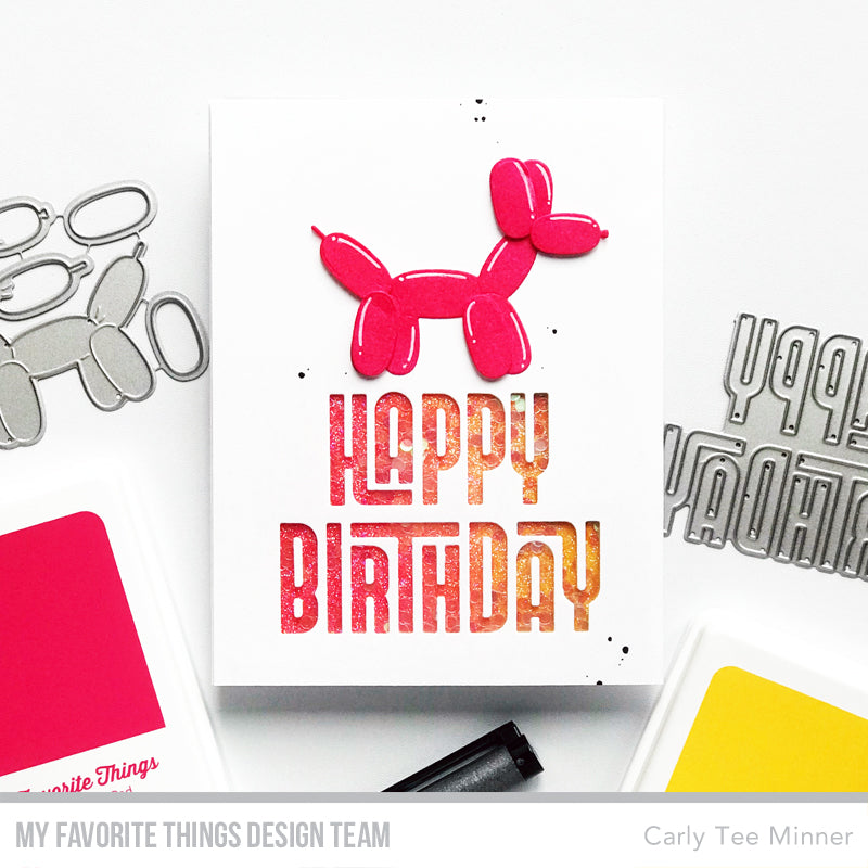 My Favorite Things Birthday Vibes Dies Die-Namics mft2746 red balloon animal | color-code:alt1