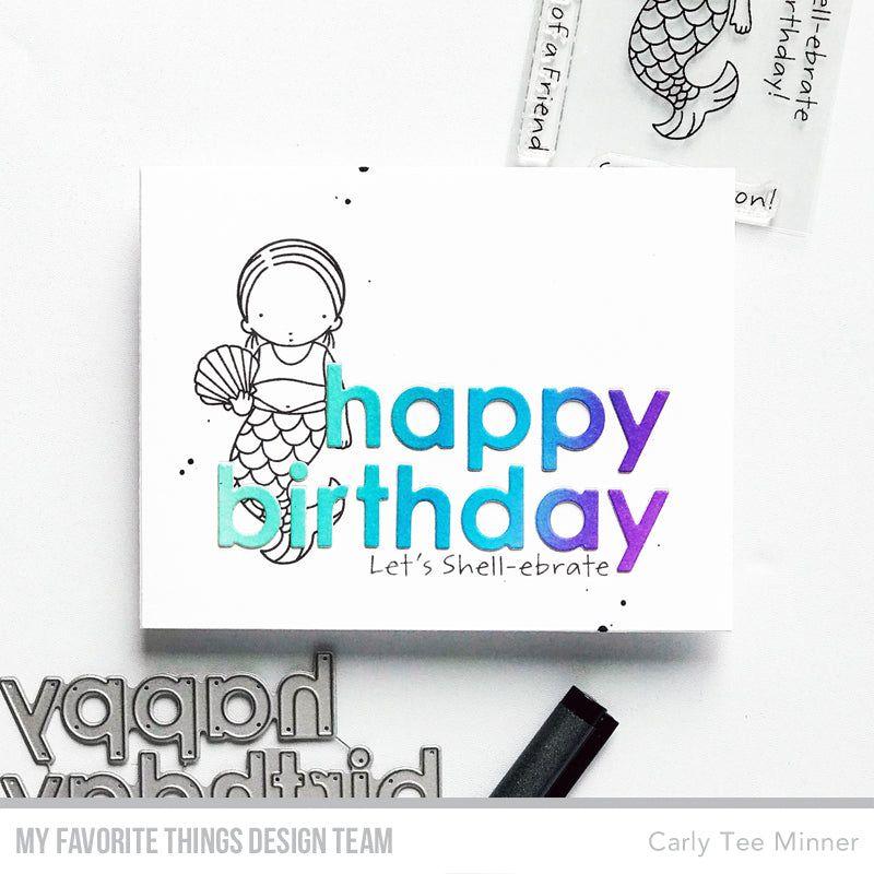 My Favorite Things Pearl of a Friend Clear Stamps and Die Set Shell-ebrate | color-code:alt2