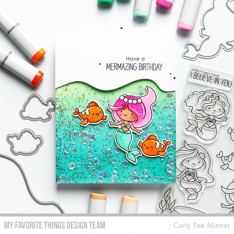 My Favorite Things Fintastic Friends Clear Stamps and Dies Set Birthday | color-code:alt3