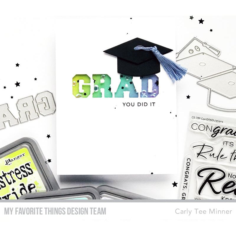 My Favorite Things ConGRADulations Clear Stamps cs789 you did it | color-code:alt2