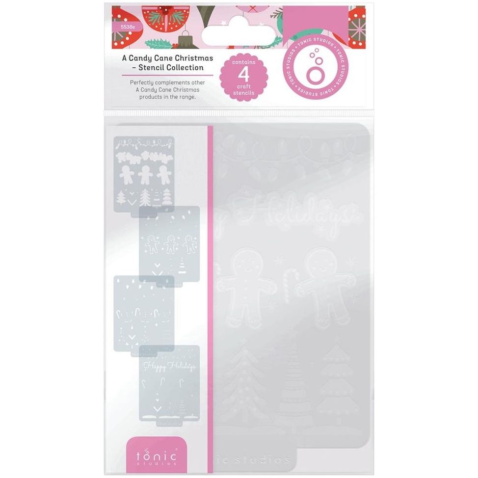 Tonic Candy Cane Stamps Dies And Stencils Bundle Stencils