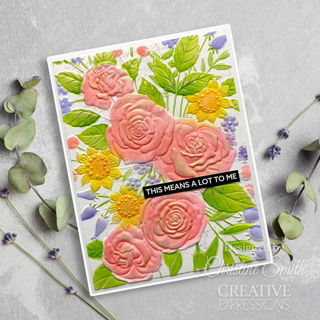 Creative Expressions Rose Garden Companion Coloring Stencil Set cest154 means a lot