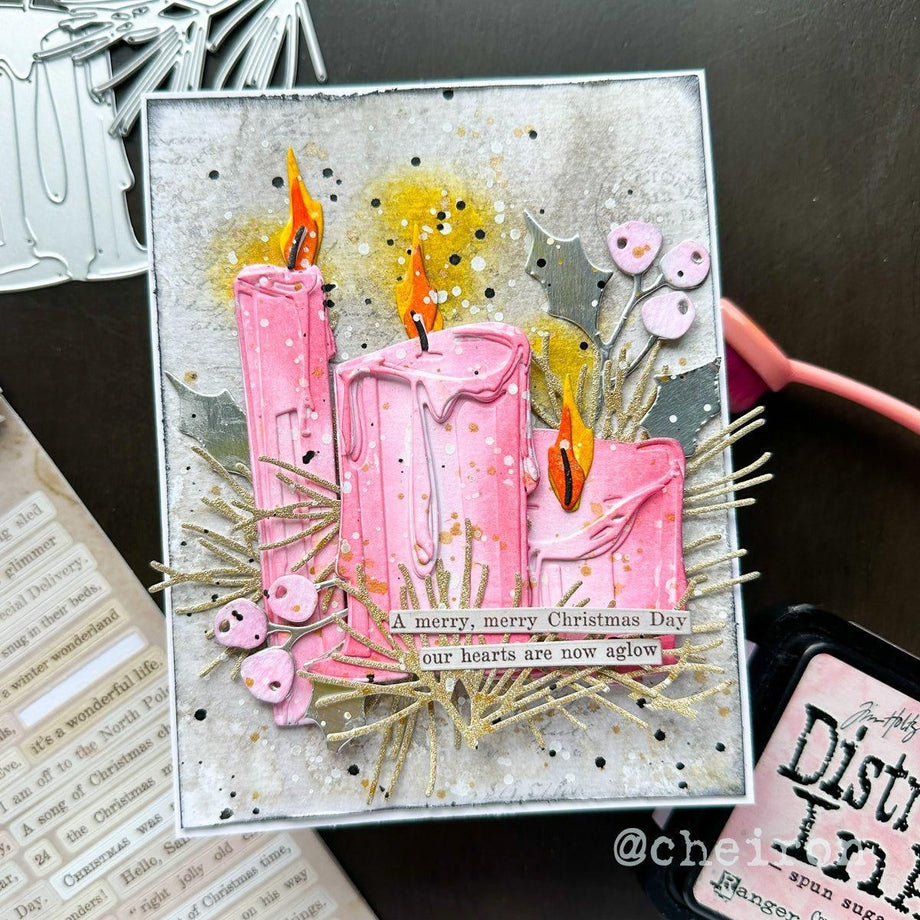 SIZZIX THINLITS offers RETIRED DIE - CANDLELIGHT, COLORIZE BY TIM HOLTZ