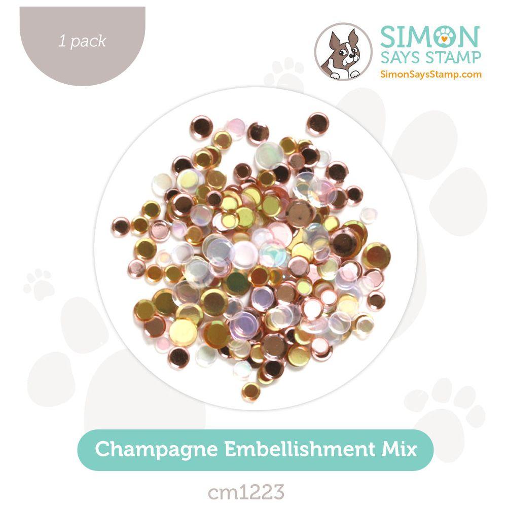 Simon Says Stamp Embellishment Mix Champagne cm1223 Diecember