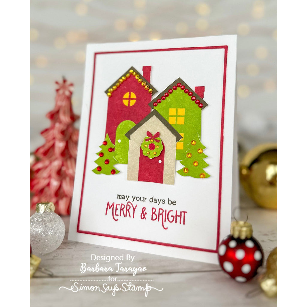 Simon Says Stamp Home For Christmas Wafer Dies sssd112978c Christmas Card