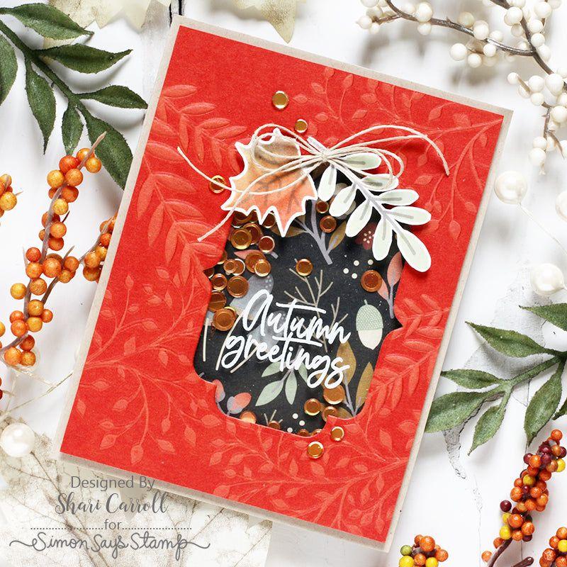 Simon Says Stamp Cozy Autumn Hugs Wafer Dies sssd112866c Autumn Card | color-code:ALT03