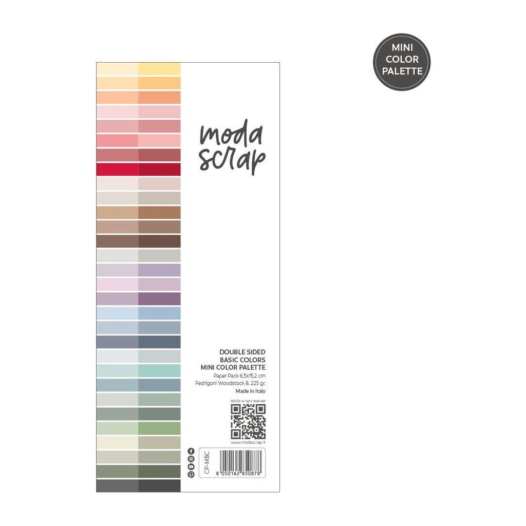 ModaScrap Mini Color Palette Basic Colors Paper cp-mbc