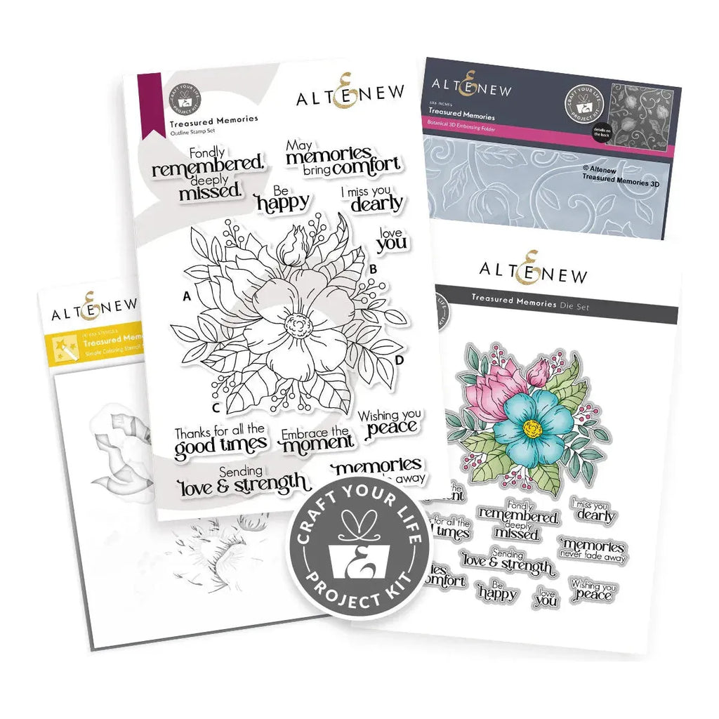 Altenew Craft Your Life Project Kit Treasured Memories Set alt10022bn