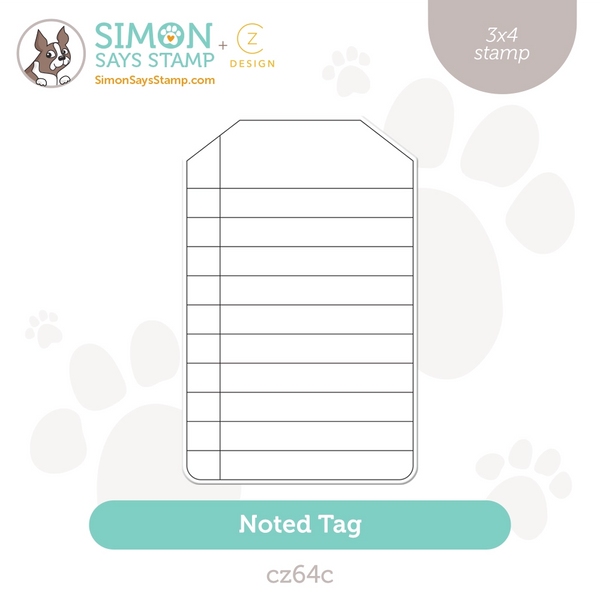 CZ Design Clear Stamps Noted Heart cz384c Smitten – Simon Says Stamp