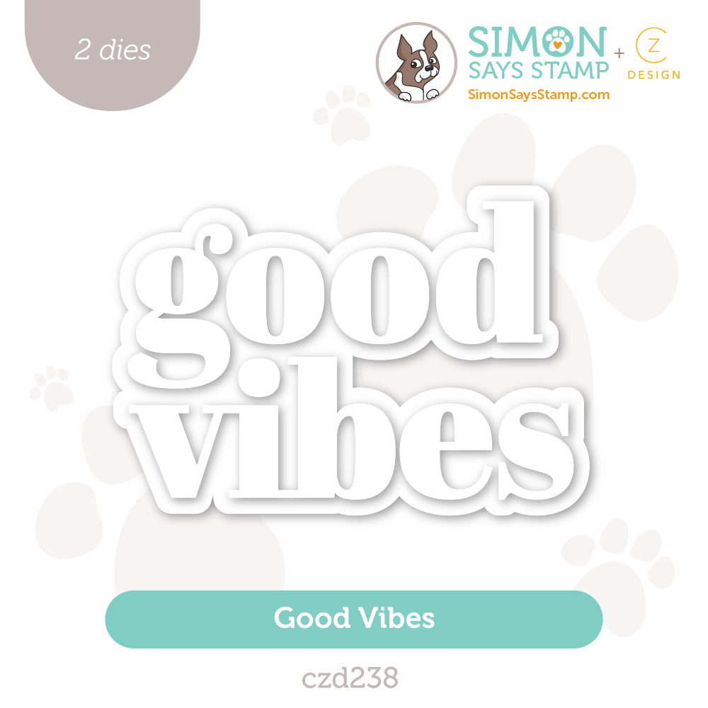 CZ Design Wafer Dies Good Vibes czd238 Sunny Vibes