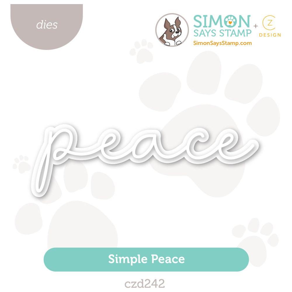 CZ Design Simple Peace Wafer Dies czd242 Stamptember