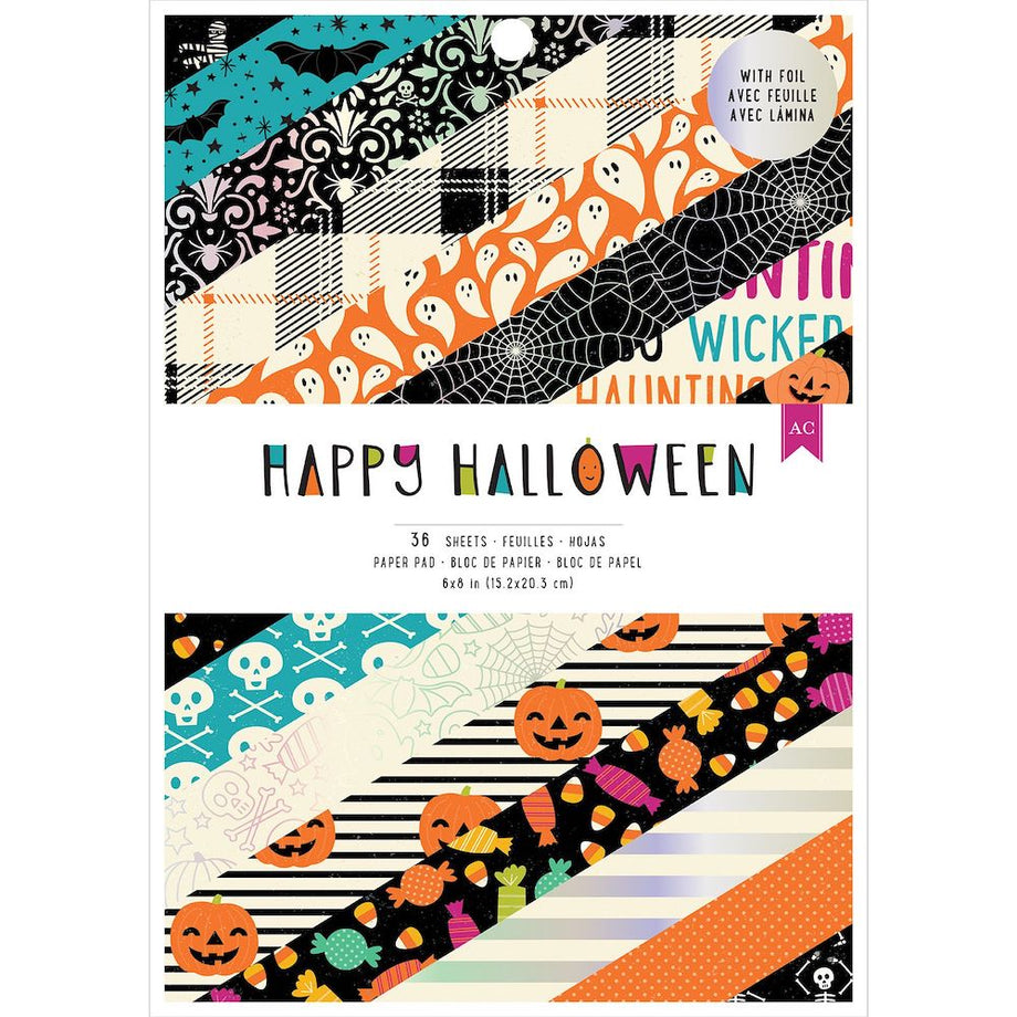 6x8.5 Scary Halloween Party Designer Pattern Paper