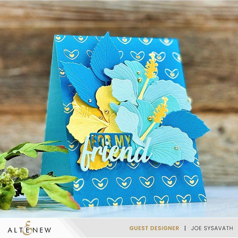 Altenew Zero-Waste Hearts Aplenty Hot Foil Plate alt8838 for my friend