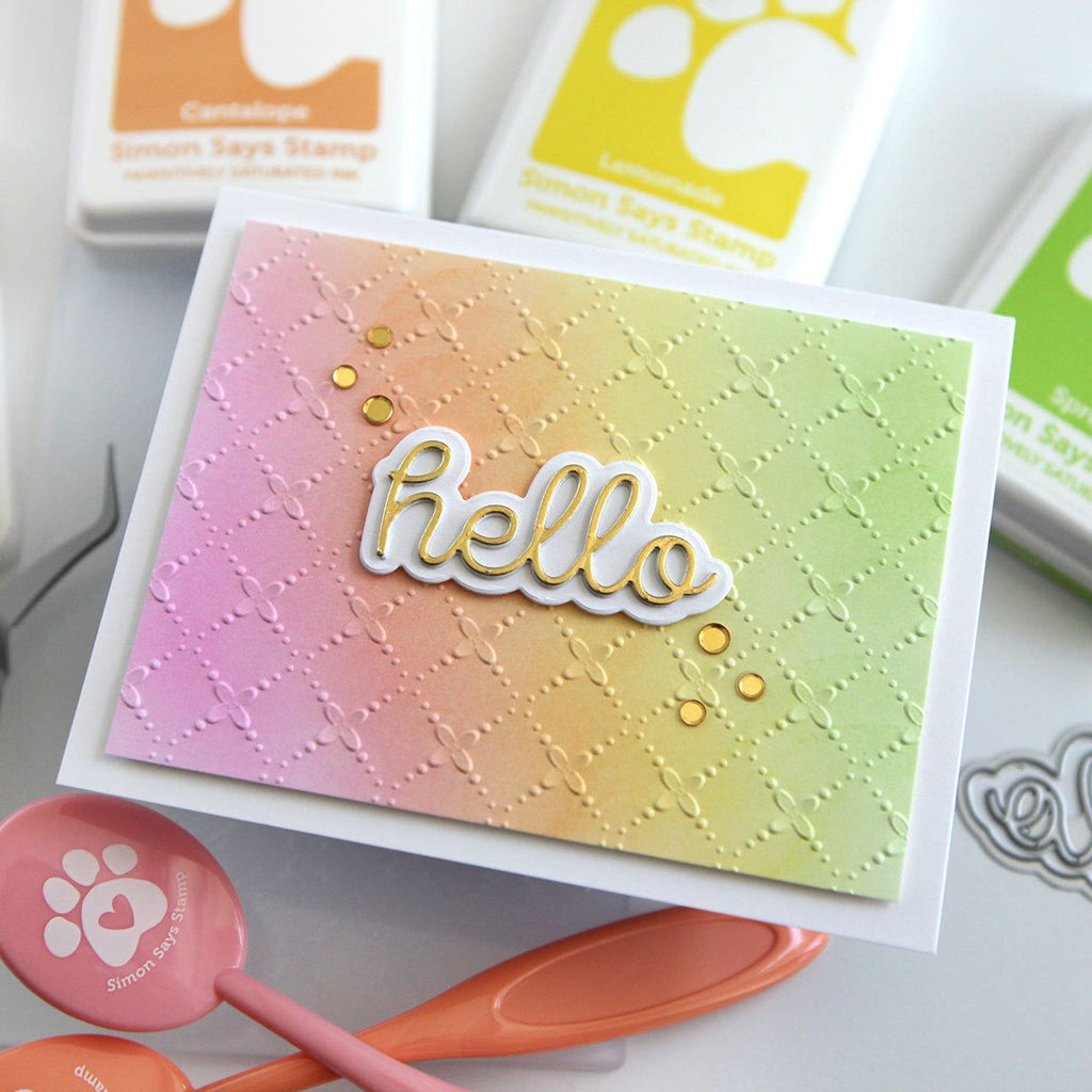 CZ Design Wafer Dies Scripty Hello czd208 Hello Card  | color-code:ALT03