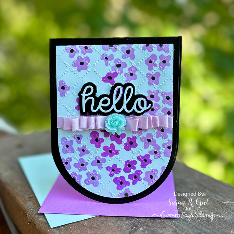 CZ Design Wafer Dies Scripty Hello czd208 Hello Card 