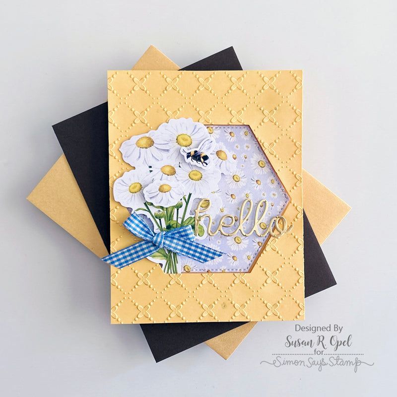 CZ Design Wafer Dies Scripty Hello czd208 Hello Card  | color-code:ALT06